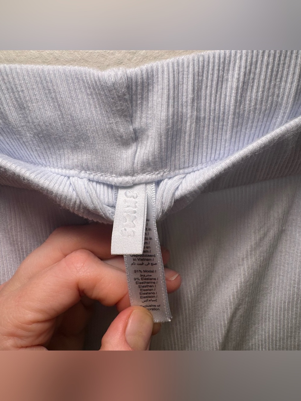 Skims Ribbed Pajama Sleep Shorts - Medium - Picture 2 of 5